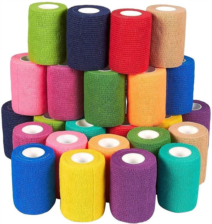 Hot Sale GSPMED Breathable Easy Tear Compression Cohesive Bandage