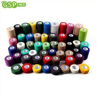 Sammenhengende bandasjer Non Woven Elastisk Selvklebende Bandasje Latex